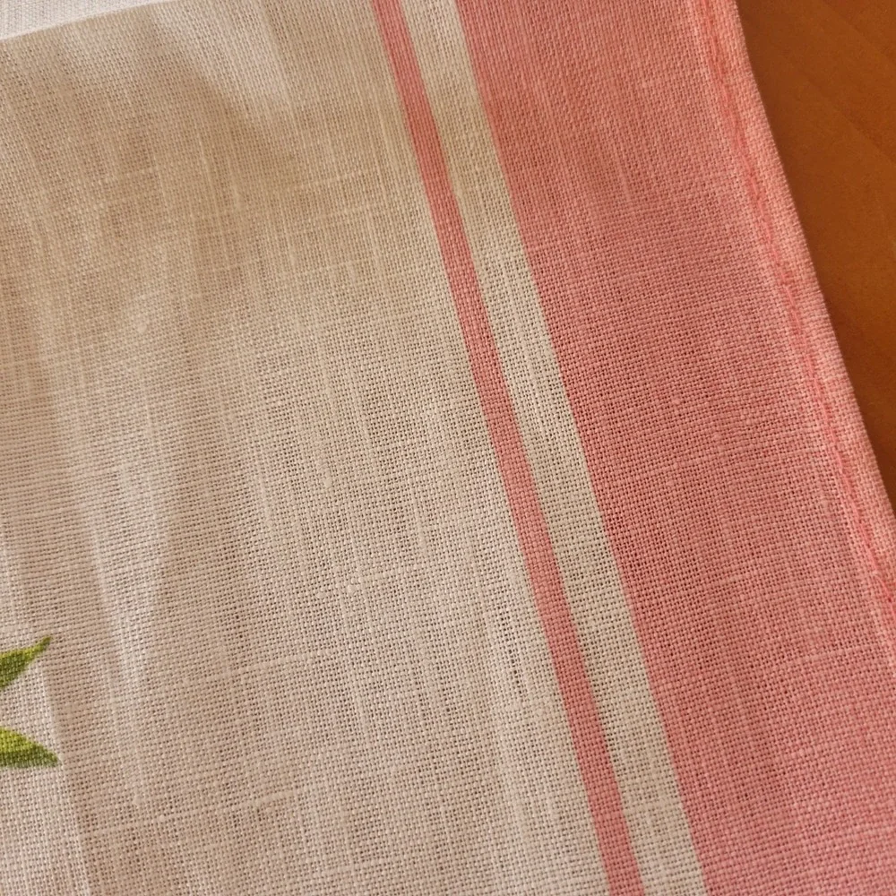 Dan Samuels Australiana Rosy Heath Myrtle Fine Quality Linen Tea Towel 50x70